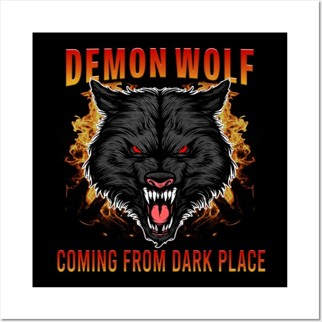 Demon Wolf Wall Art by hamada_pop